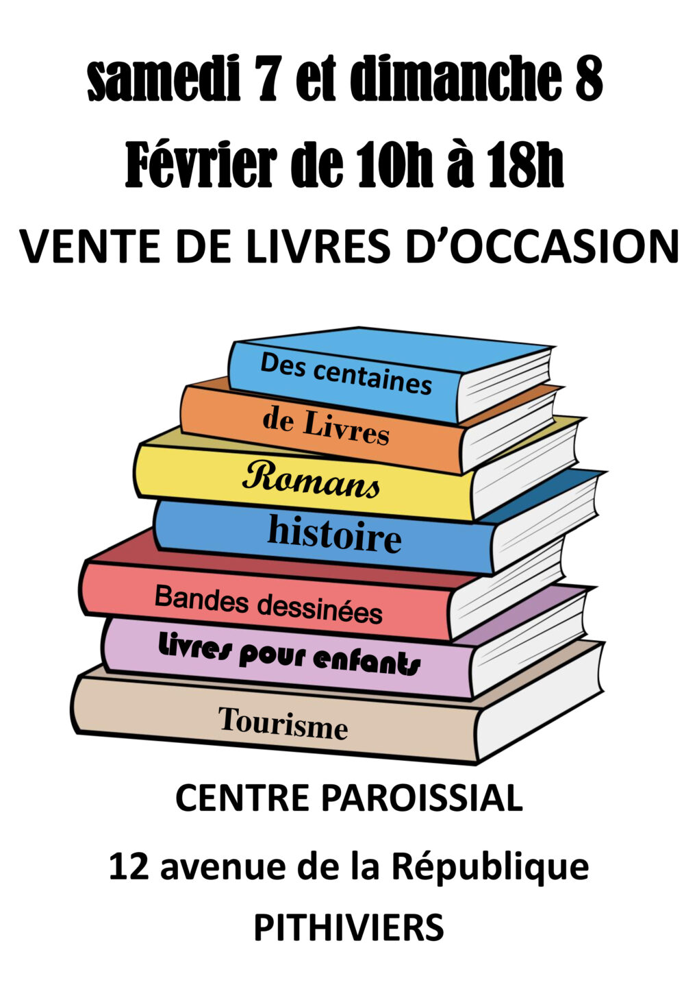 Vente de livres d’occasion à Pithiviers Romans