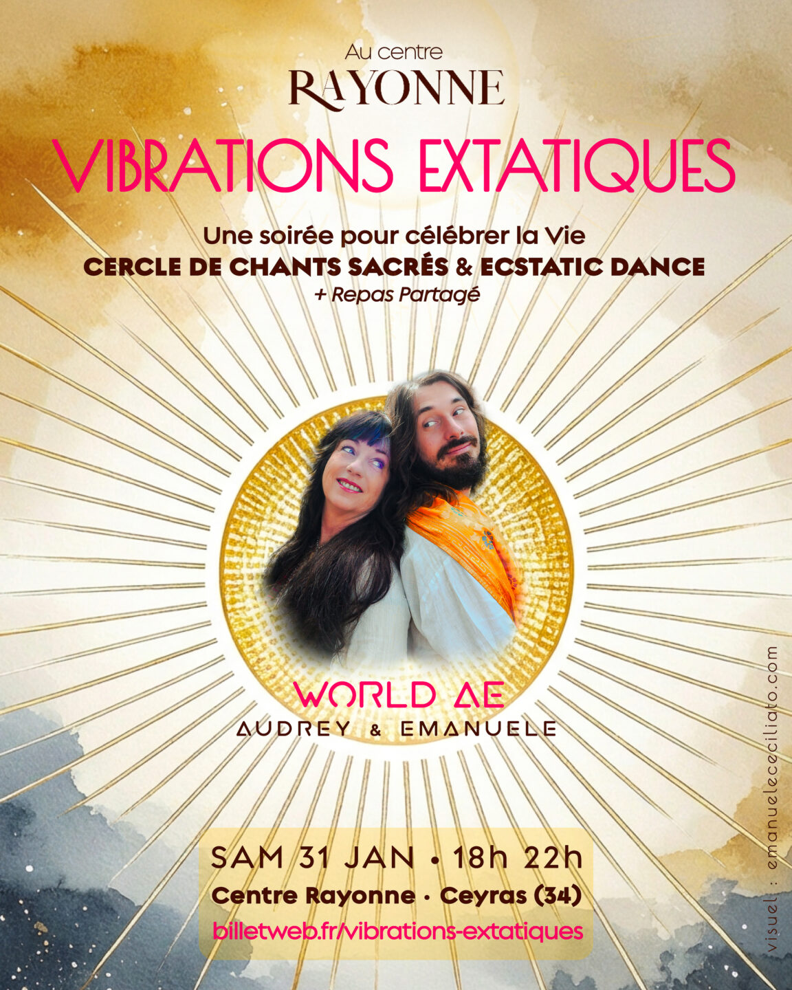 VIBRATIONS EXTATIQUES CERCLE DE CHANTS SACRÉS & ECSTATIC DANCE