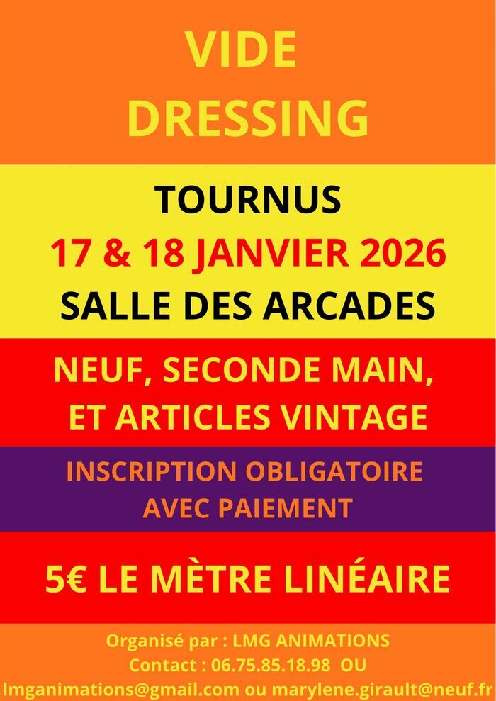Vide dressing et objets vintage salle des arcadesTOURNUS Tournus