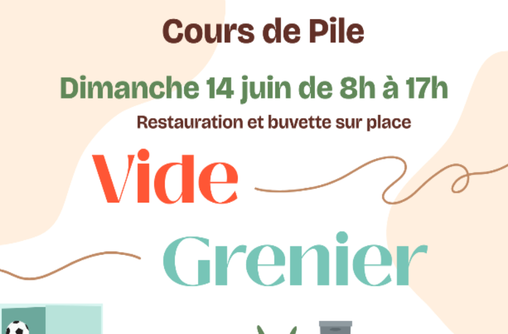 Vide grenier 30 Route de Saint-Germain Cours-de-Pile 2026-06-14 Vide grenier