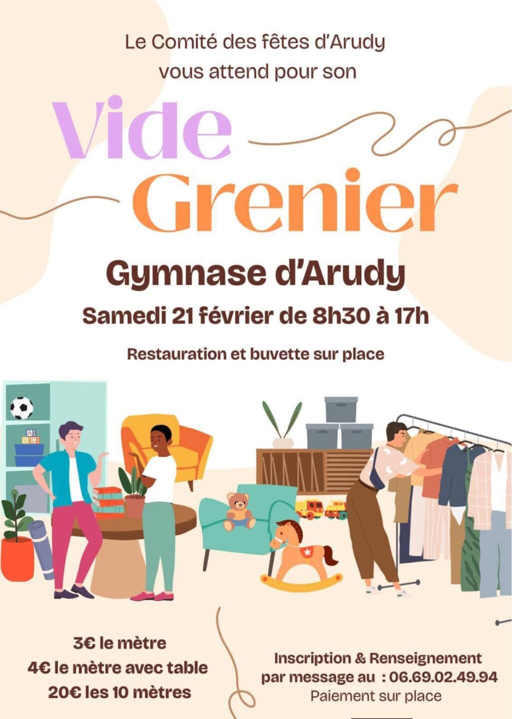 Vide grenier du comité des fêtes d'Arudy