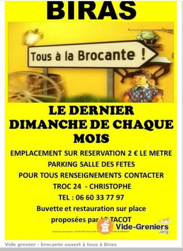 Vide-greniers & brocante Le Varachou Biras 2026-08-30 Vide-greniers & brocante