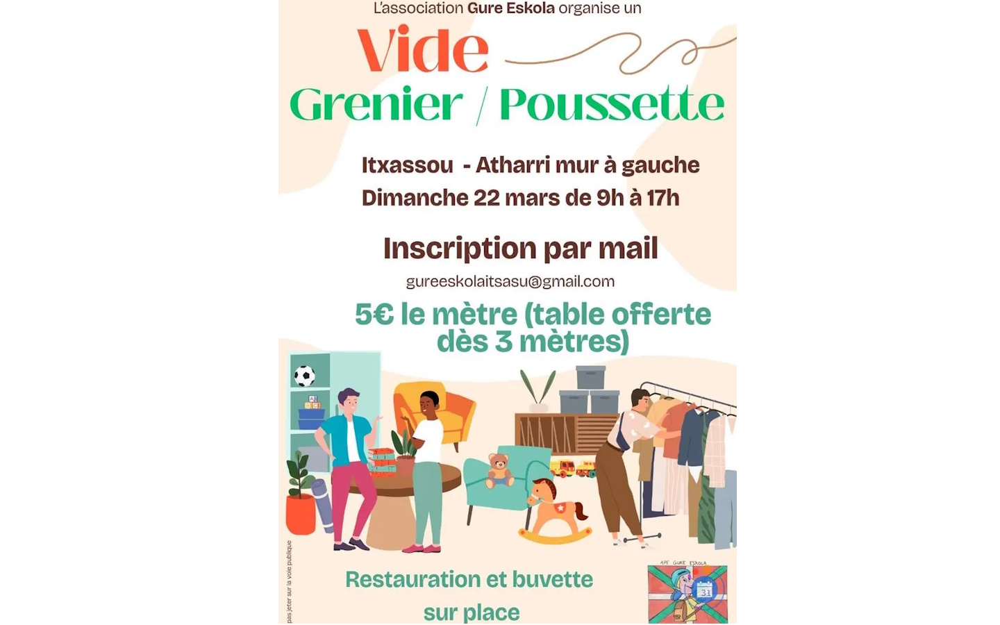 Vide-greniers poussette