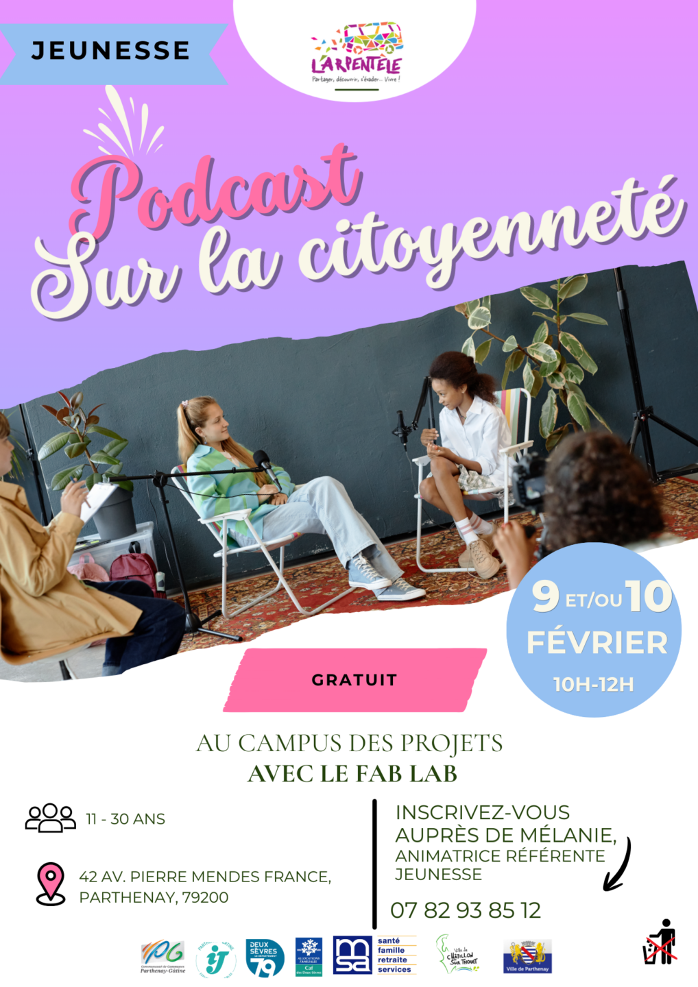 Viens enregistrer un podcast sur la citoyenneté