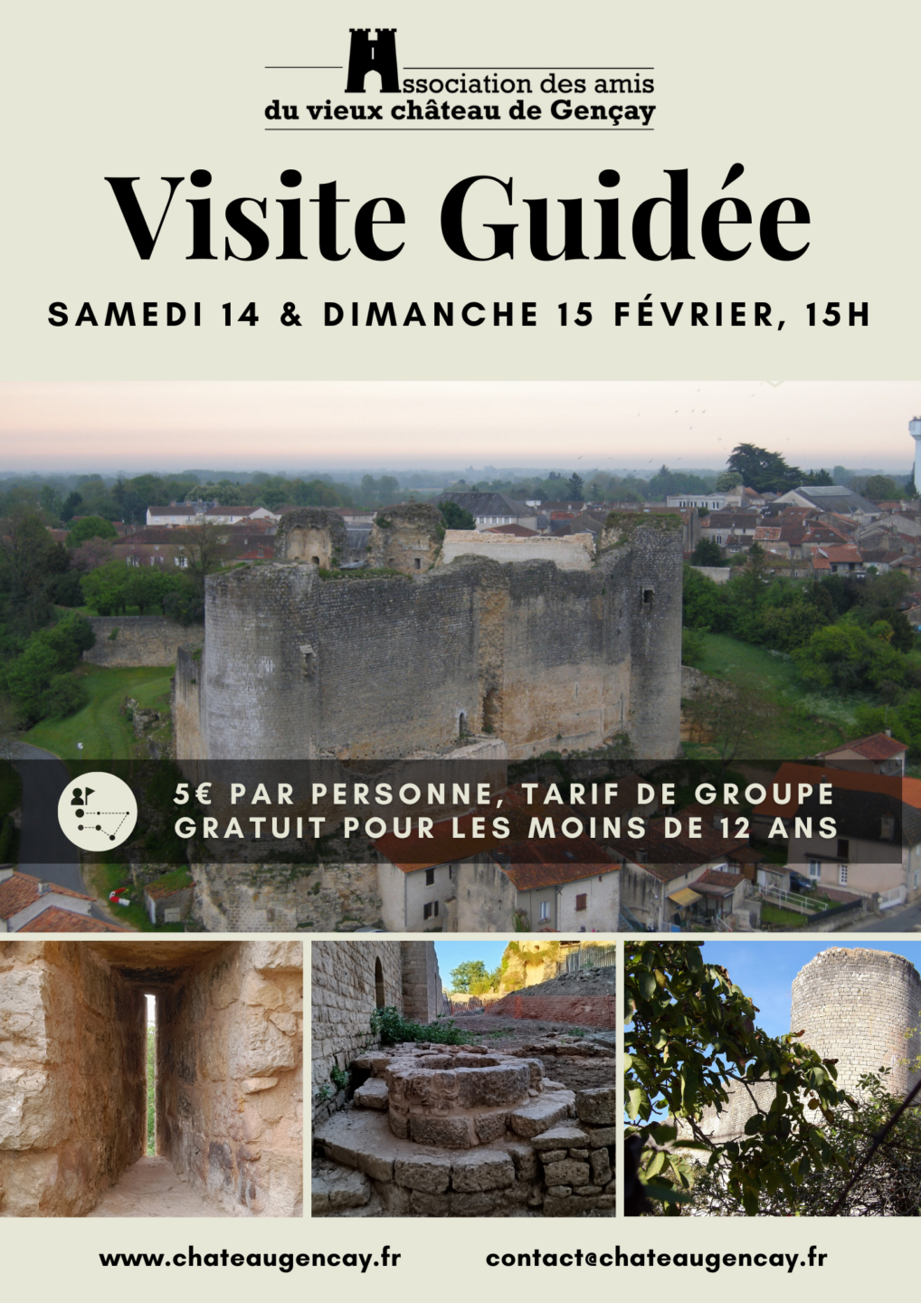 Visite Guidée du château de Gençay