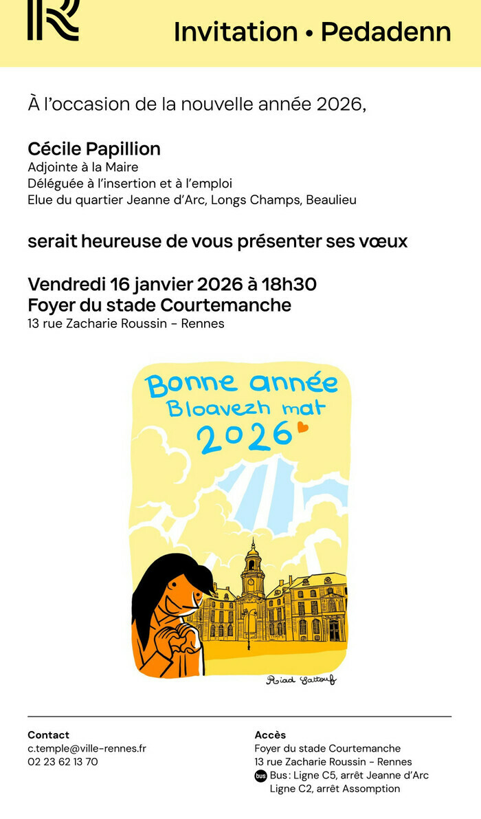 Vœux au quartier Stade de Courtemanche Rennes