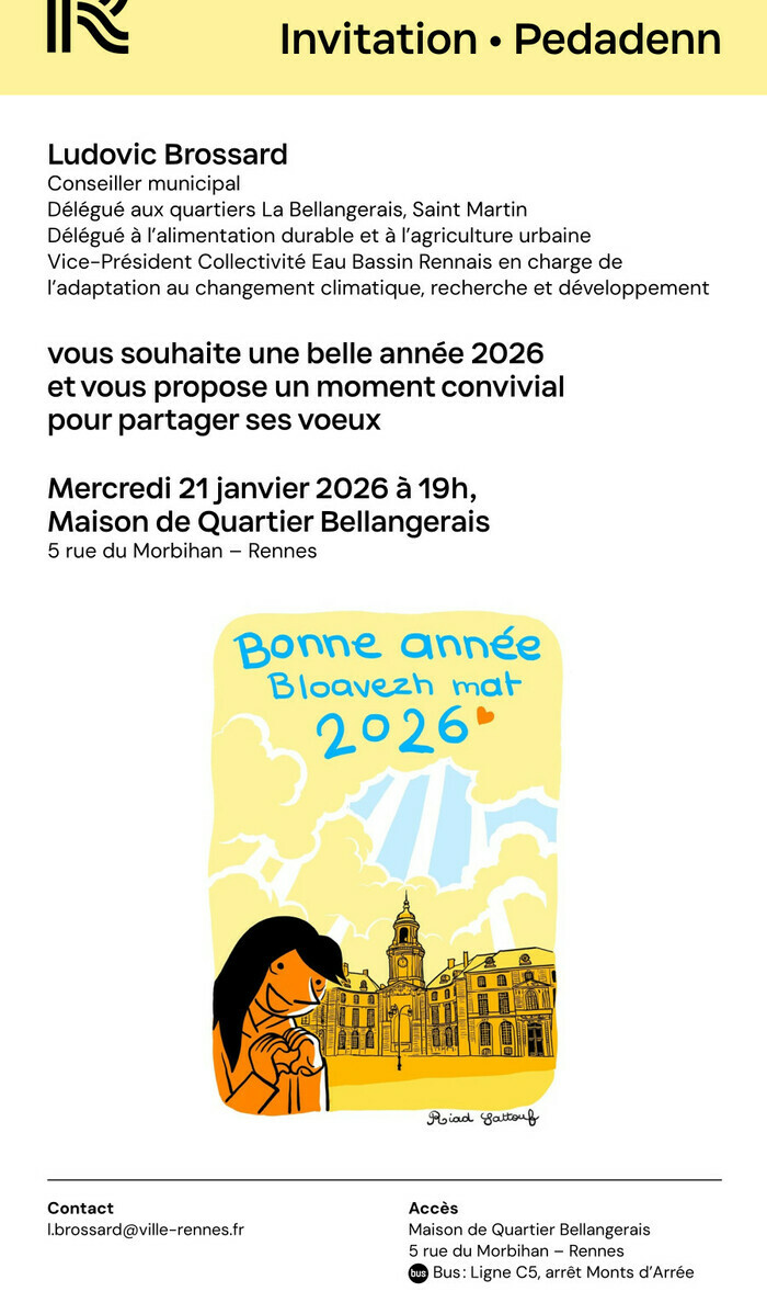 Vœux de Ludovic Brossard Maison de quartier la Bellangerais Rennes