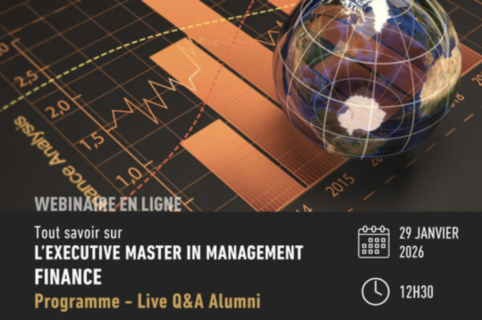 Webinaire : Executive Master in Management FINANCE HEC Paris Jouy-en-Josas