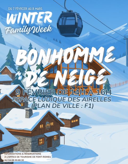WINTER FAMILY WEEK CONCOURS DE BONHOMME DE NEIGE