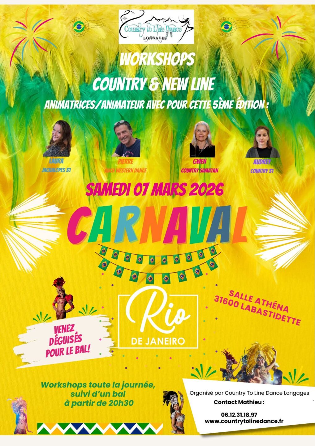 WORKSHOPS ANIMATRICES/ANIMATEUR ET BAL DU CARNAVAL