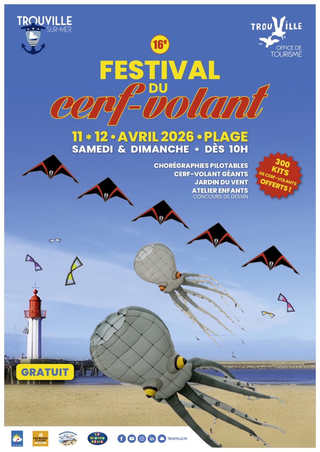 16e Festival du cerf-volant de Trouville-sur-Mer