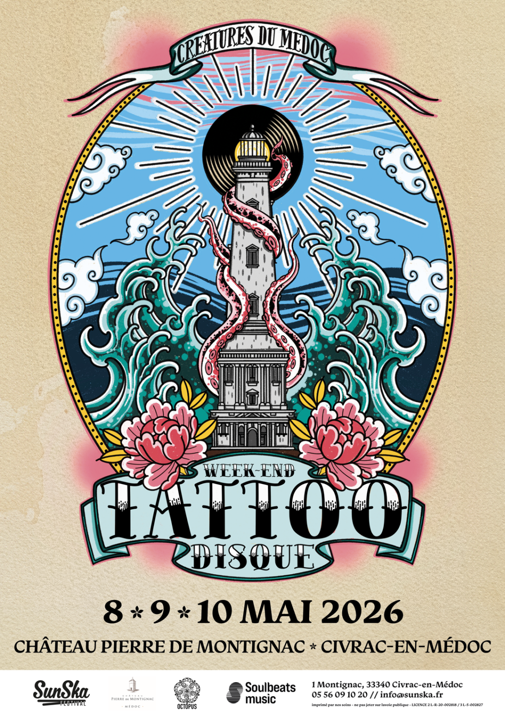 2ème édition Créatures du Médoc week-end tatoo et vinyles