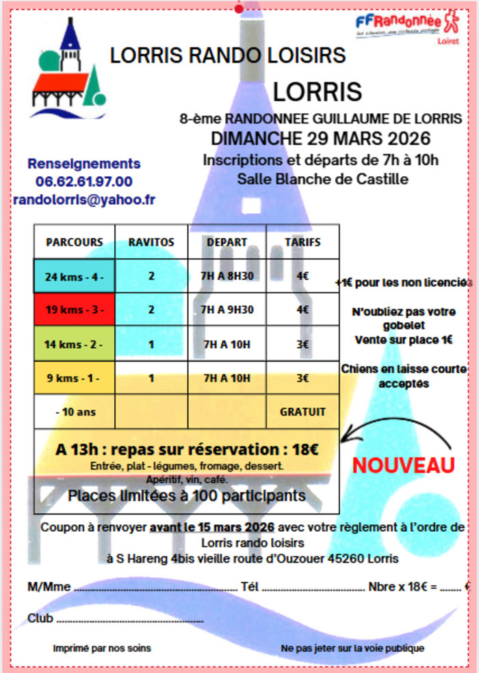 8ème randonnée Guillaume de Lorris