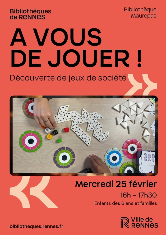 A VOUS DE JOUER ! Bibliothèque de Maurepas Rennes