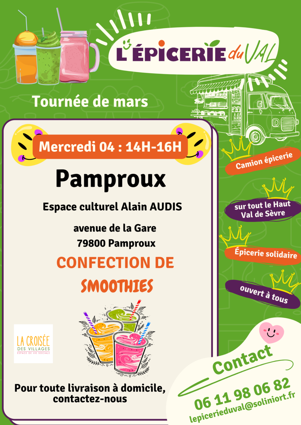 Animation smoothies à Pamproux