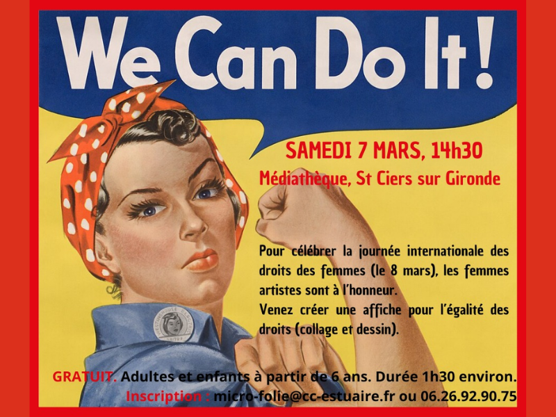 Atelier à l'occasion de la journée de la femme à la micro folie