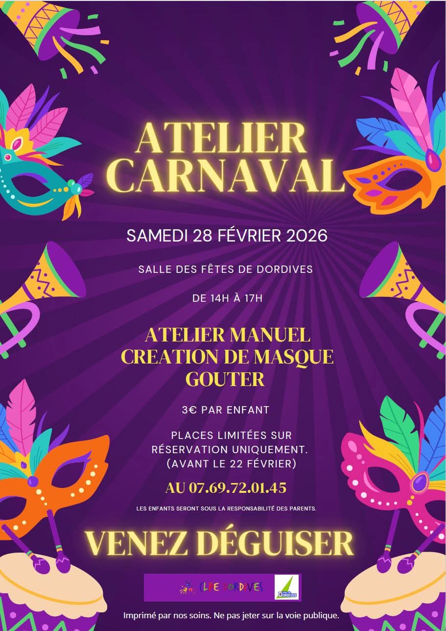 Atelier carnaval