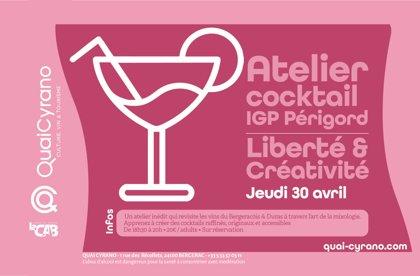 Atelier cocktail | IGP Périgord Liberté & Créativité