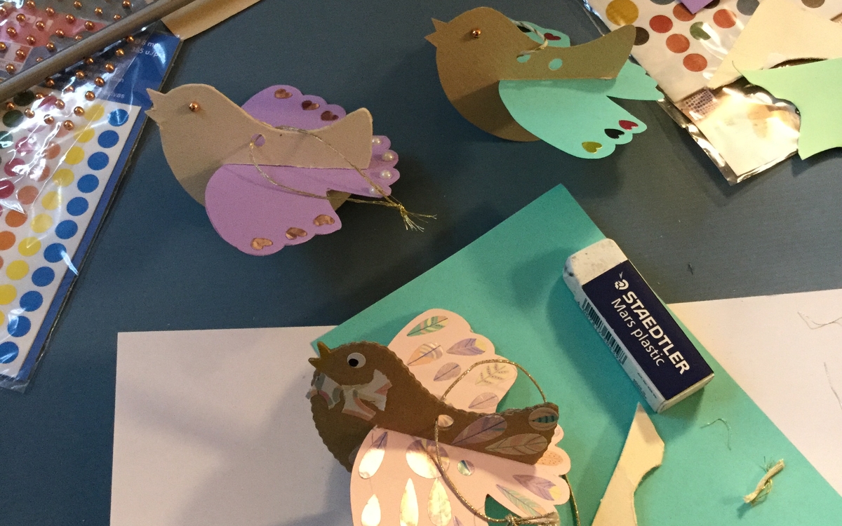 Atelier créatif : crée un oiseau en papier Bibliothèque Drouot  Paris
