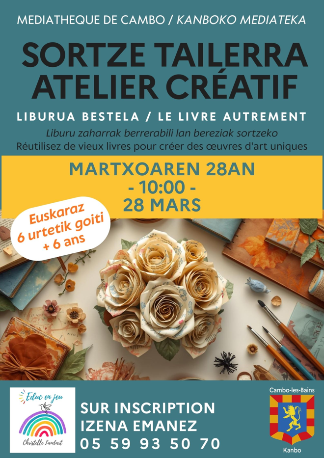 Atelier créatif Le livre autrement