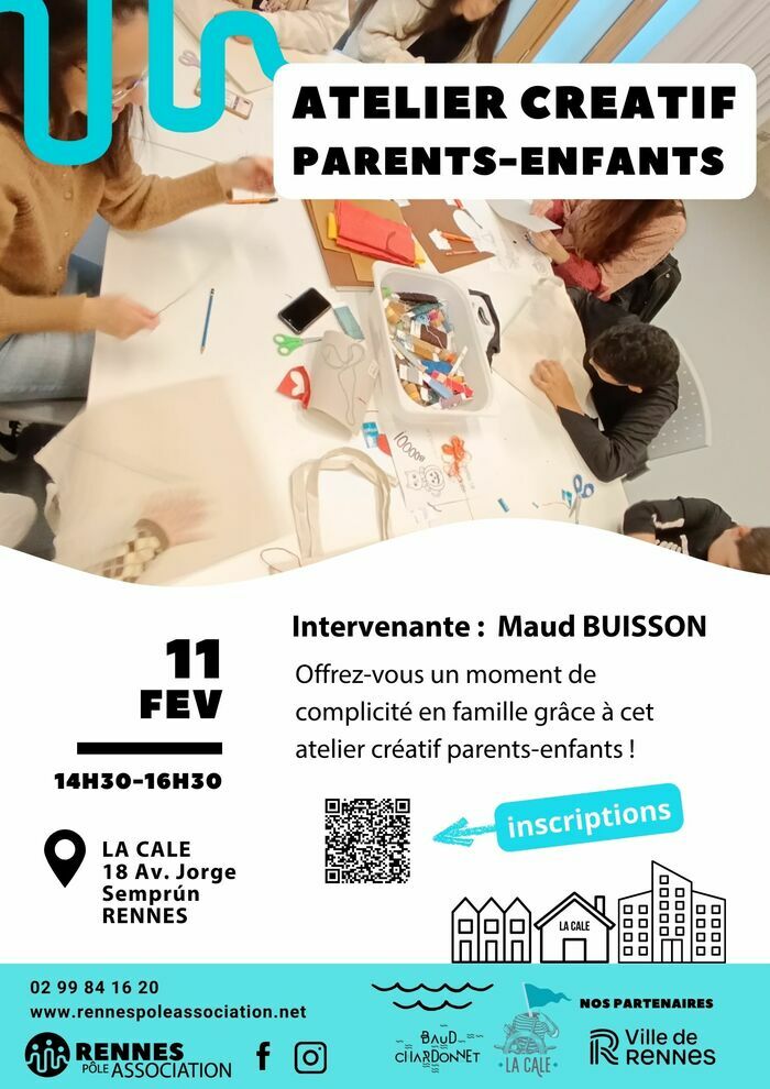 Atelier créatif parents -enfants à la Cale La Cale - Maison du projet Rennes