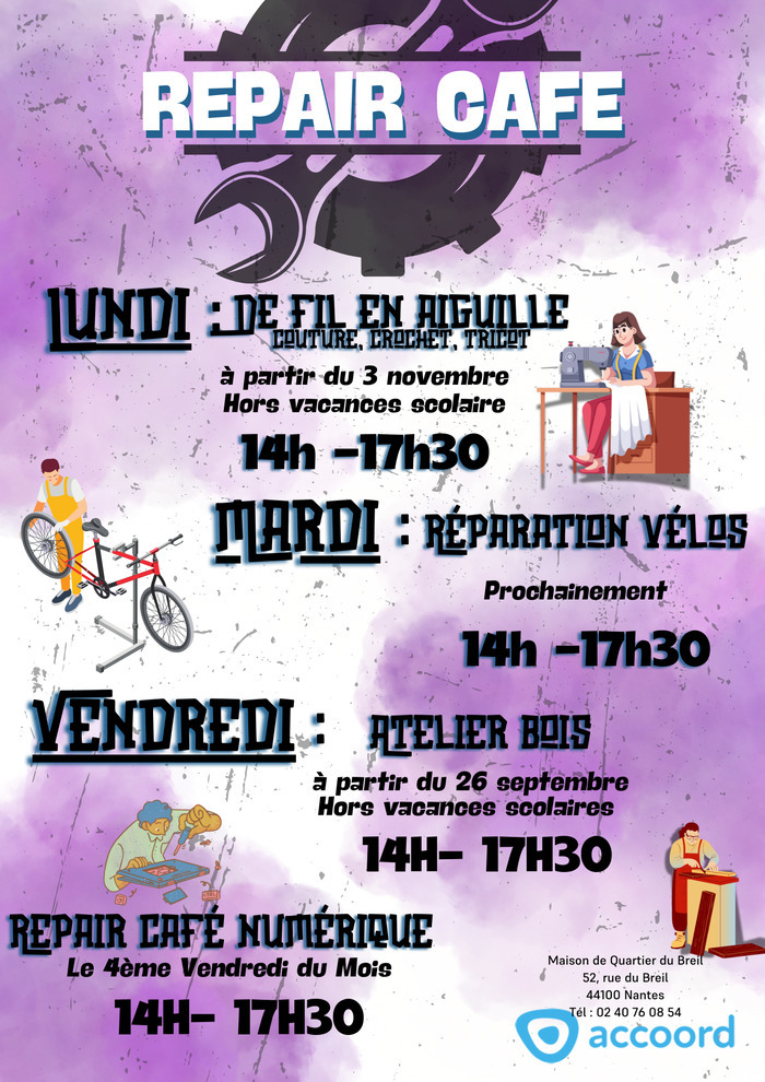 Atelier de fil en aiguille Maison de quartier du Breil