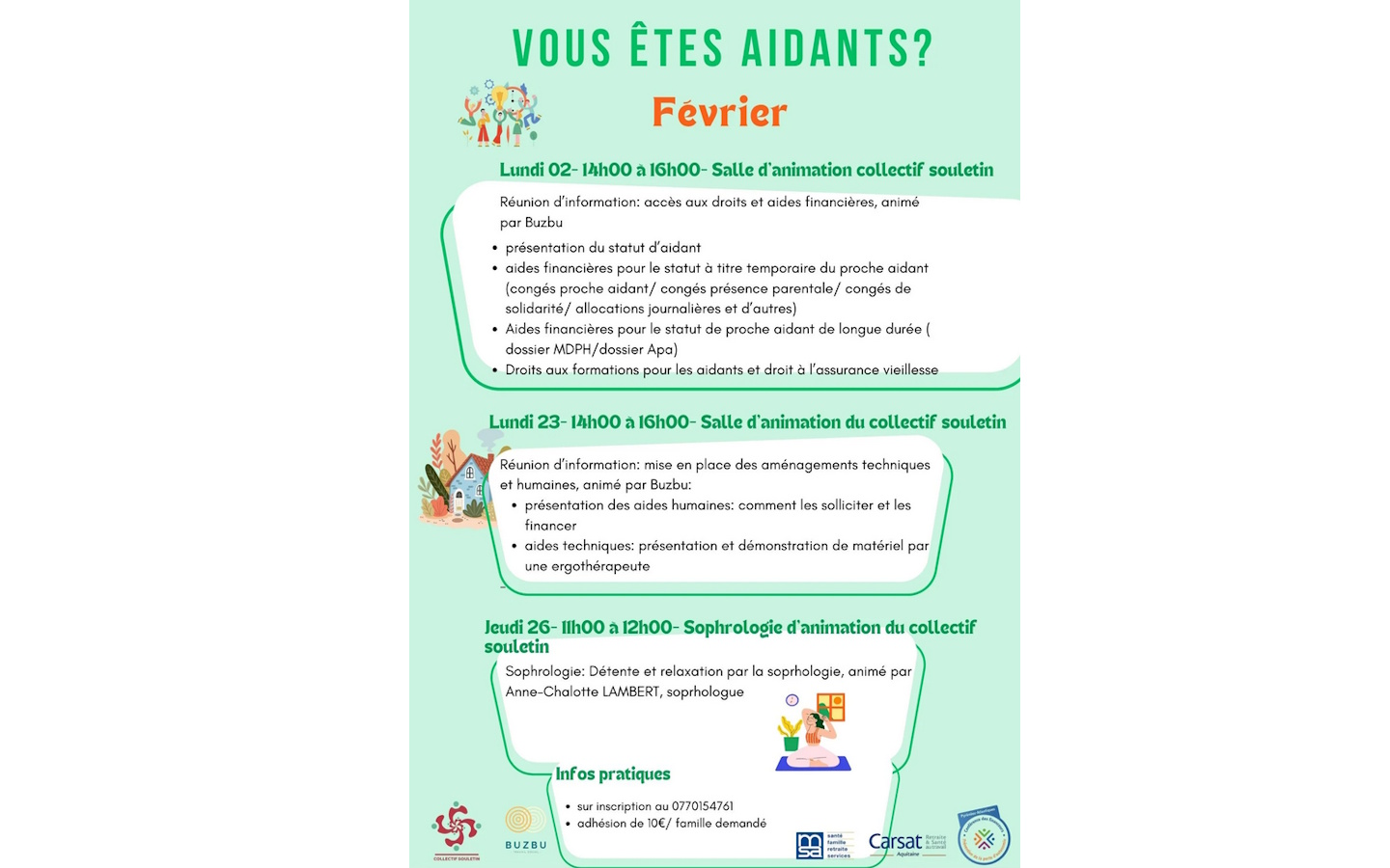 Atelier des aidants réunion d'information