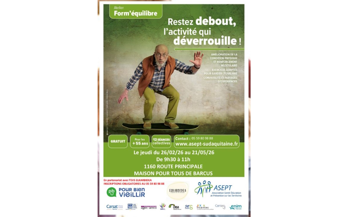 Atelier form’équilibre 1160 route principale Barcus 2026-04-30 Atelier form'équilibre