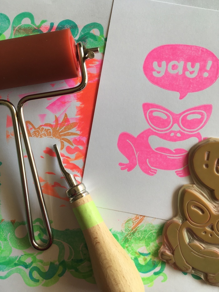 Atelier linogravure Le 20 mille