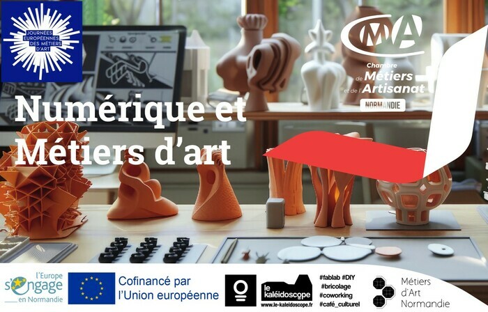 Atelier Métiers d’Art : découverte de la machine laser au FabLab des Copeaux Numériques (76) Les Copeaux Numériques / Le Kaléidoscope Le Petit-Quevilly