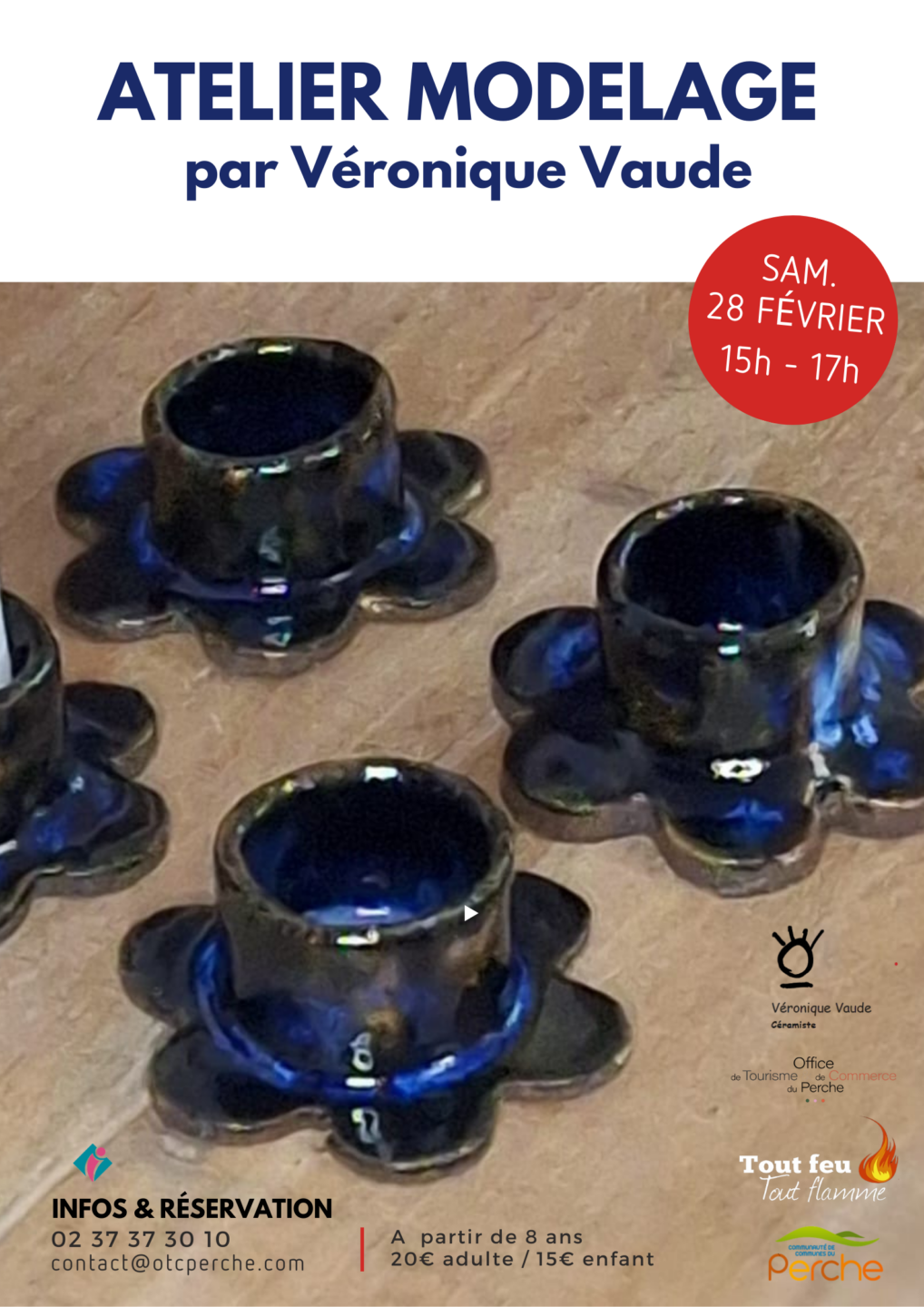 Atelier modelage par Véronique Vaude Manifestion Tout Feu Tout Flamme