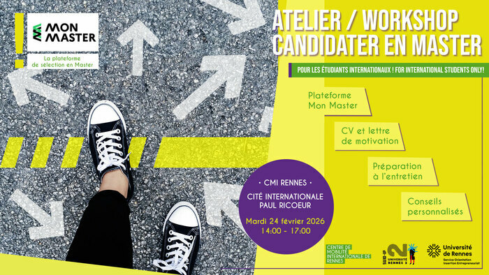 Atelier "Mon Master" pour les étudiants internationaux CMI Rennes Rennes