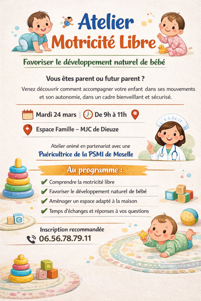 Atelier Motricité libre MJC de Dieuze Dieuze