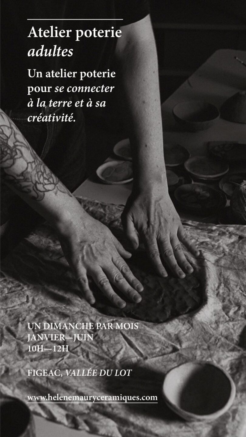 Atelier poterie adulte à Figeac