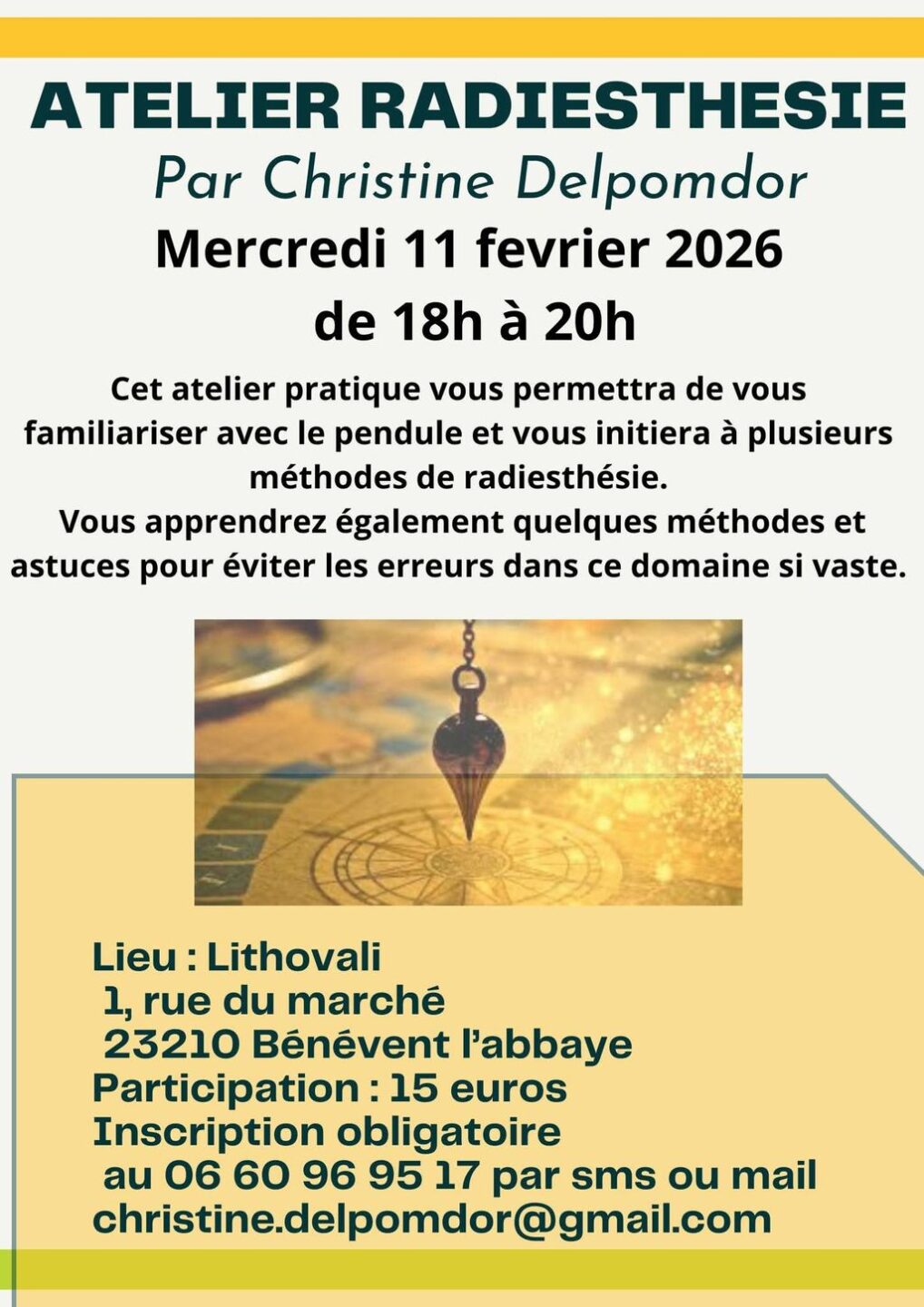 Atelier Radiesthésie