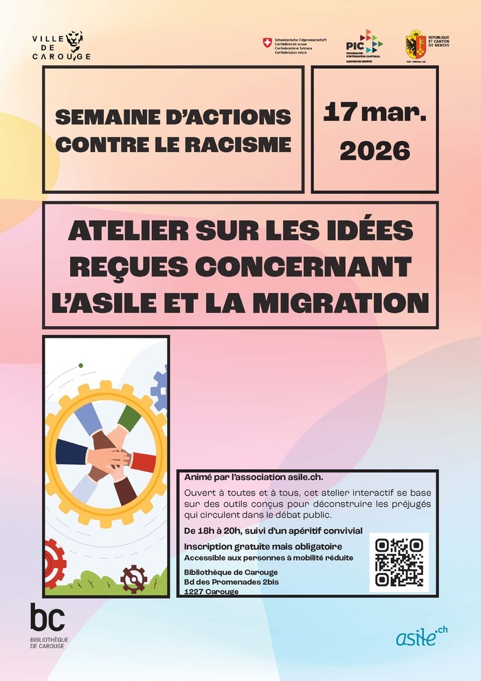 Atelier sur les idées reçues concernant l'asile et la migration Bibliothèque de Carouge Carouge