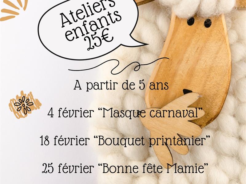 Ateliers enfants inflorescence