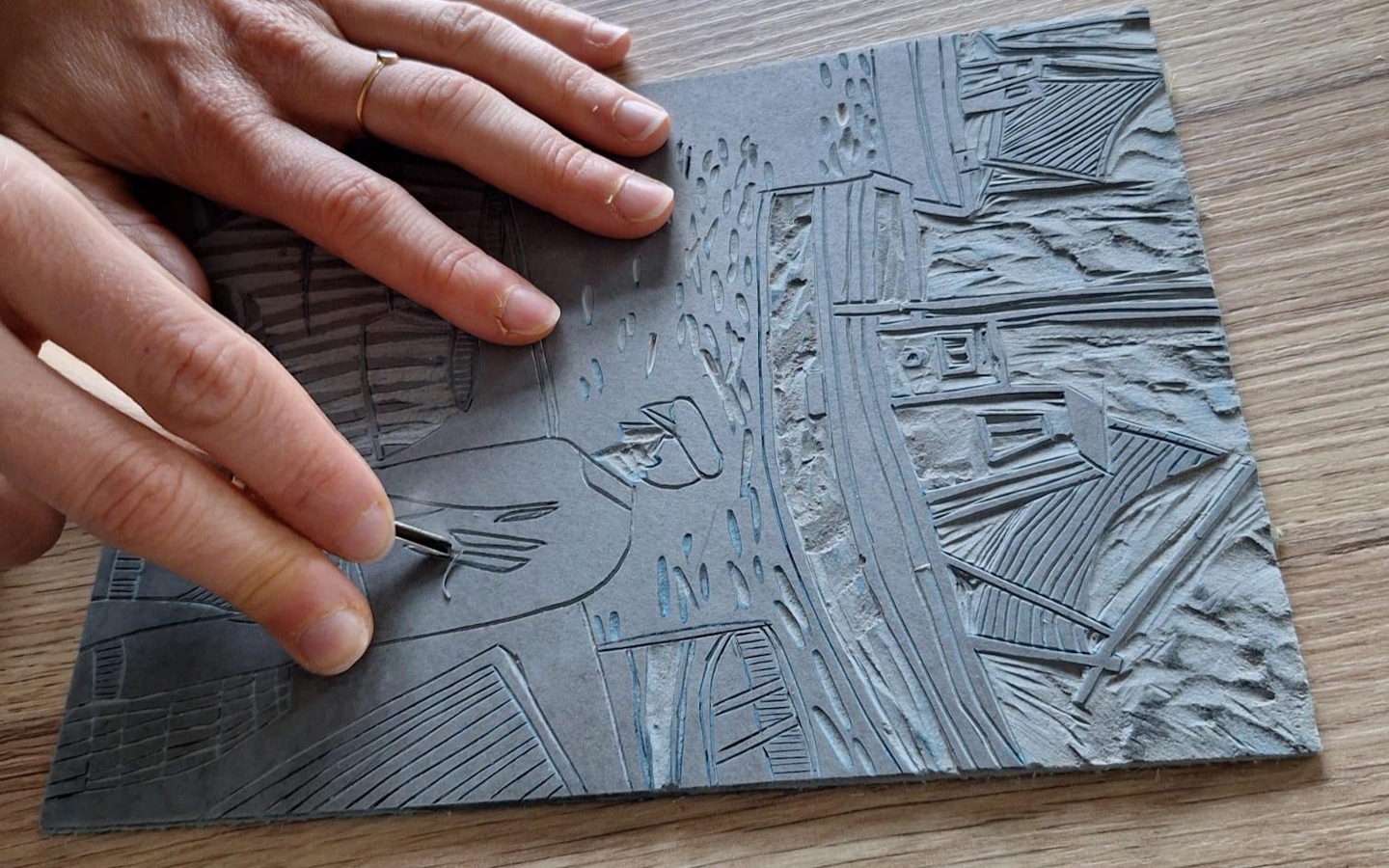 Ateliers Manufacture Pays Basque Atelier linogravure