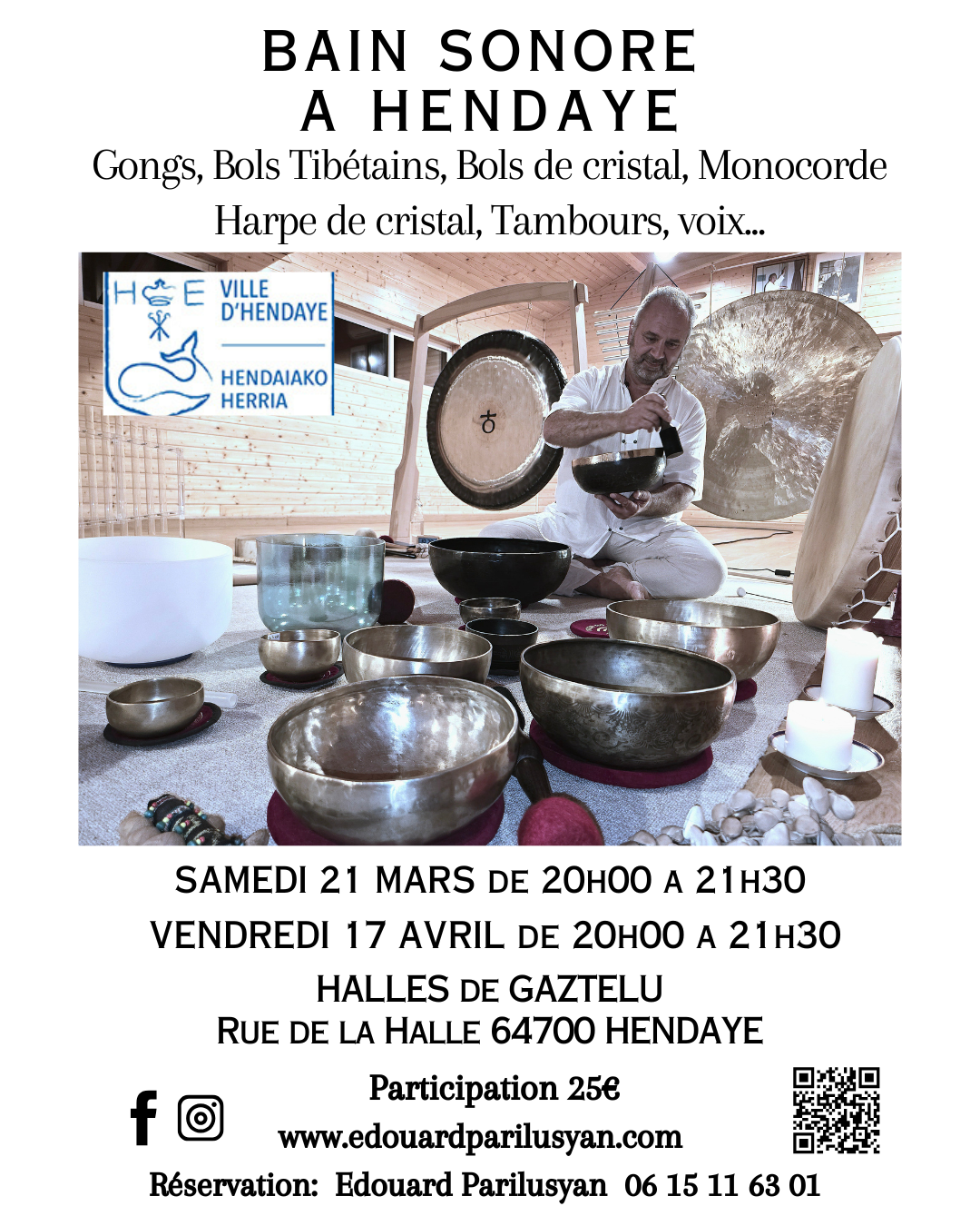 Bain sonore à Hendaye