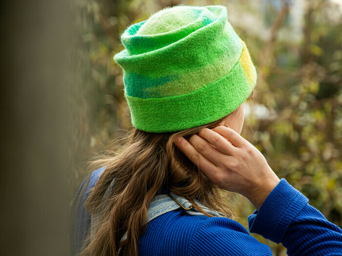 Béret ou chapeau en feutre Ateliers Octopodes Chambéry