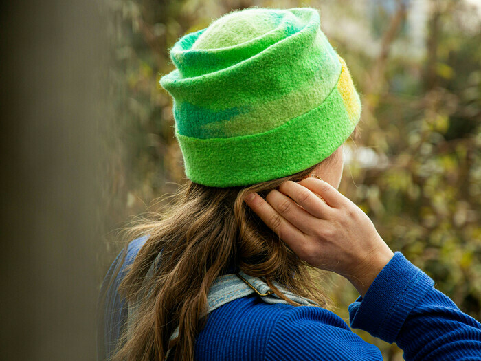 Béret ou chapeau en feutre Ateliers Octopodes Chambéry