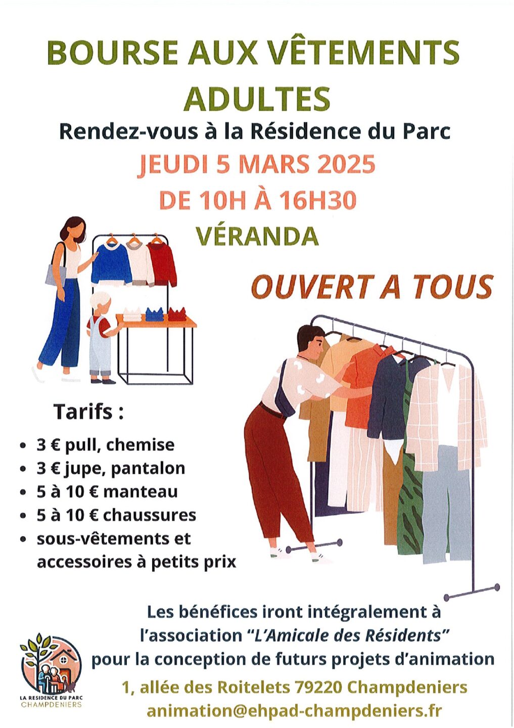 Bourse aux vétements adultes