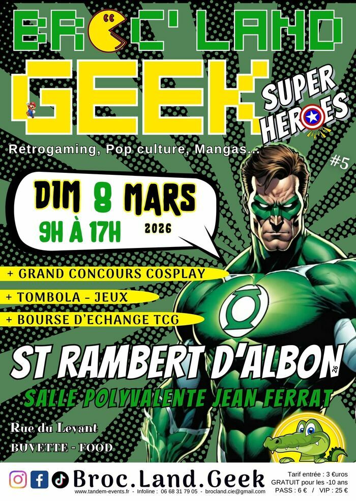 Broc'Land Geek salle polyvalente Jean Ferrat Saint-Rambert-d'Albon