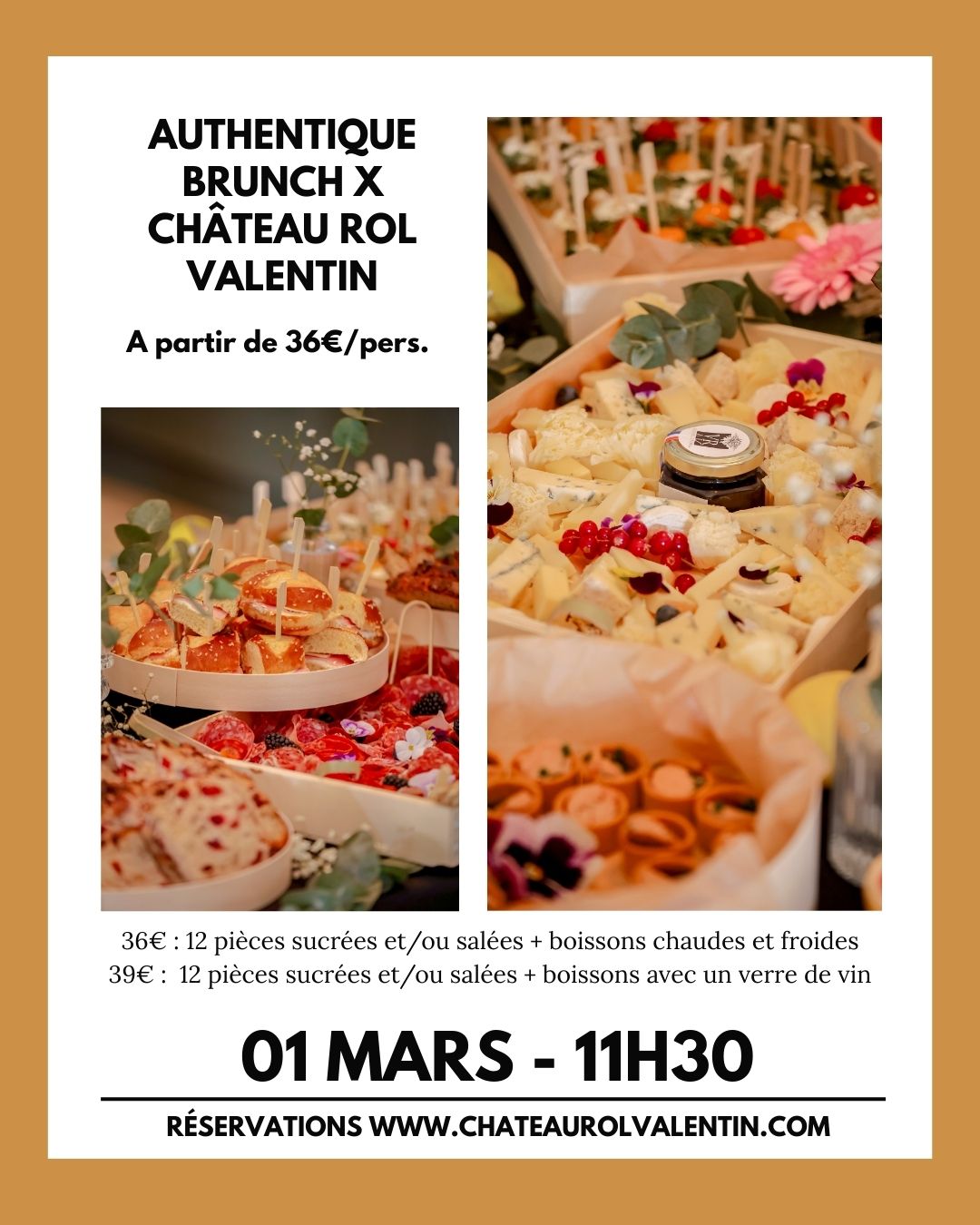 Brunch au Châteaux Rol Valentin x Authentique Brunch 2 Lieu-dit Bel Air Saint-Étienne-de-Lisse 2026-03-01 Brunch au Châteaux Rol Valentin x Authentique Brunch
