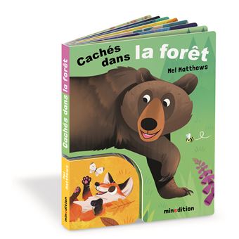 Cachés dans la forêt couverture livre jeunesse Mel Matthews