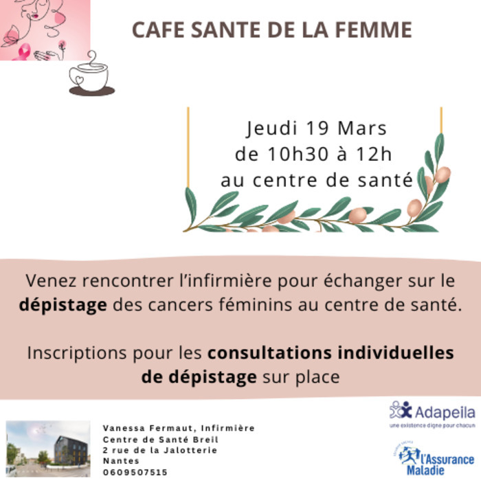 CAFE SANTE DE LA FEMME Centre de Santé du Breil
