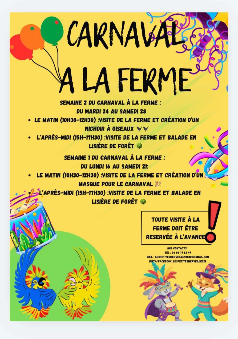 Carnaval à la ferme