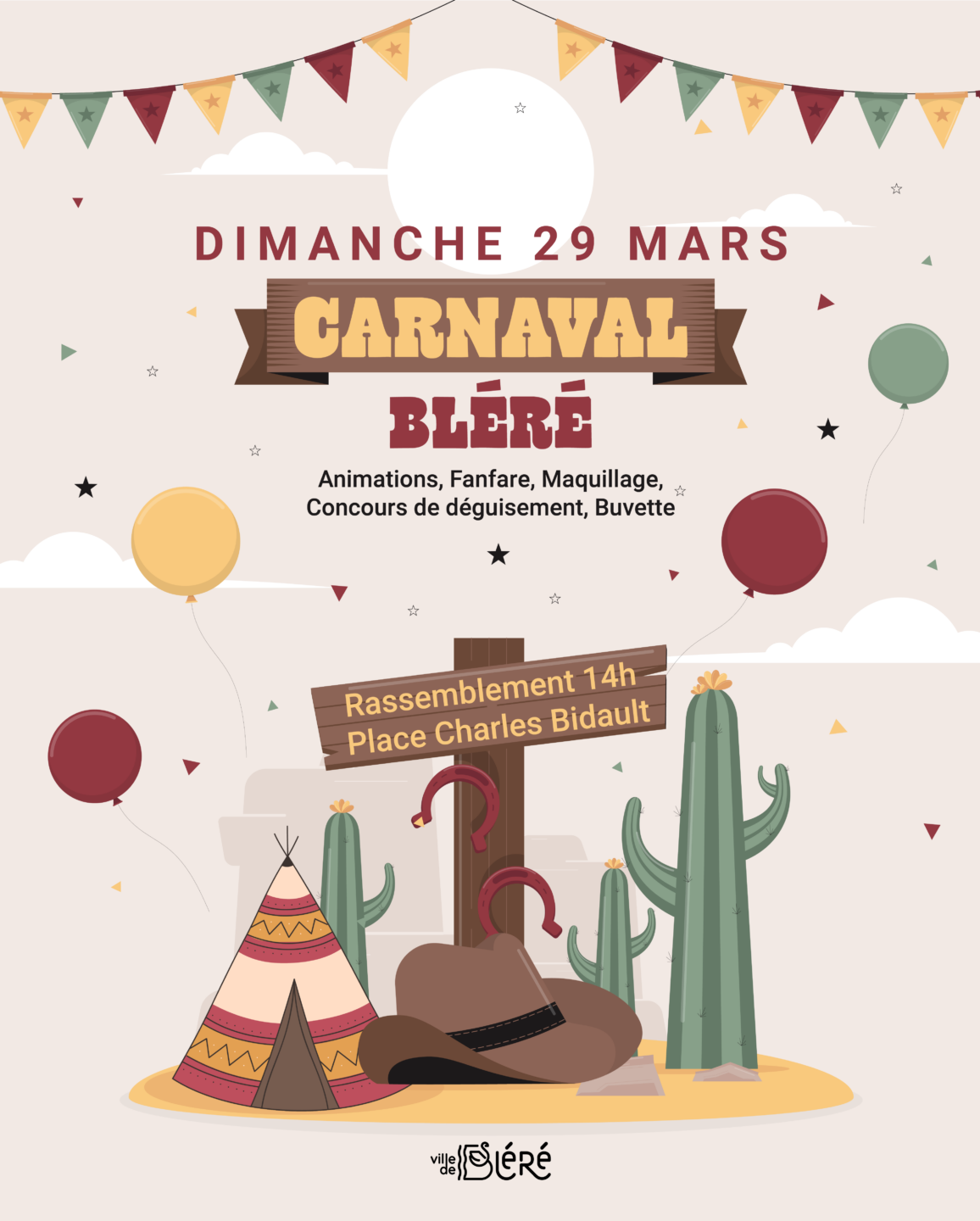 Carnaval Place Charles Bidault Bléré 2026-03-29 Carnaval