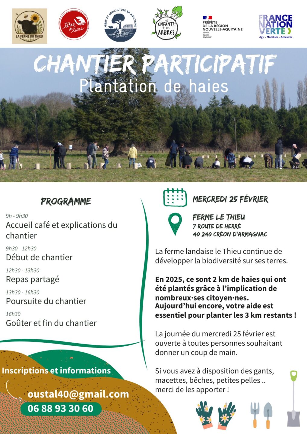 Chantier participatif: Plantation de haies