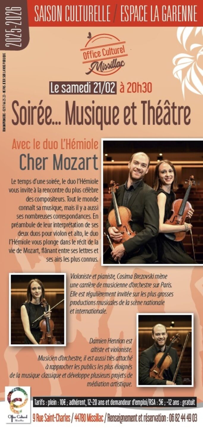 Cher Mozart... Espace la Garenne Missillac